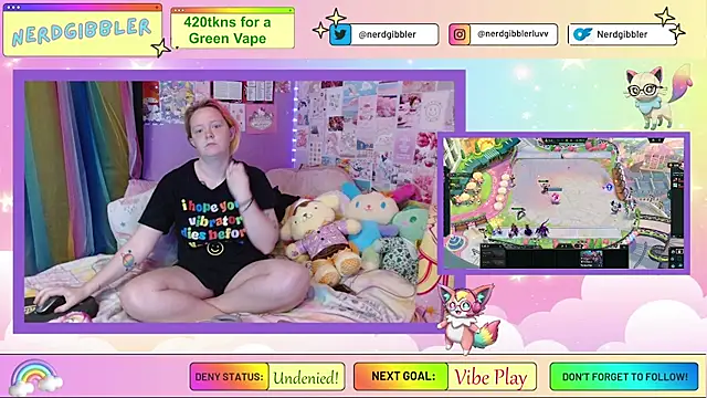 Snapshot of nerdgibbler chatting on July 6, 2026, 11:17 am nerdgibbler online show from July 6, 2026, 11:17 am