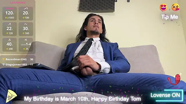 Tom blunt96 online show from March 14, 2025, 1:57 pm