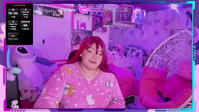 Snapshot of MegariaB chatting on February 19, 2025, 5:05 am MegariaB online show from February 19, 2025, 5:05 am