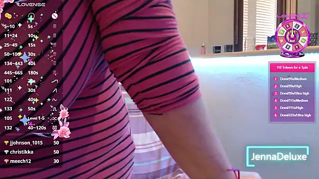 Snapshot of JennaDeluxe chatting on May 15, 2026, 3:32 pm JennaDeluxe online show from May 15, 2026, 3:32 pm