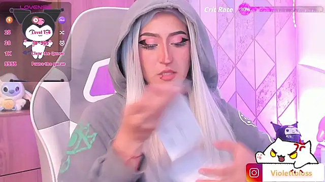 Violettbloss online show from February 19, 2026, 4:09 am