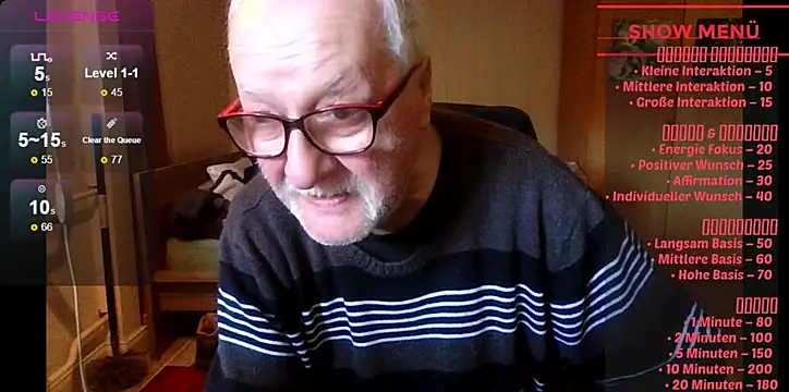 Sammy1660 online show from April 8, 2026, 10:39 am