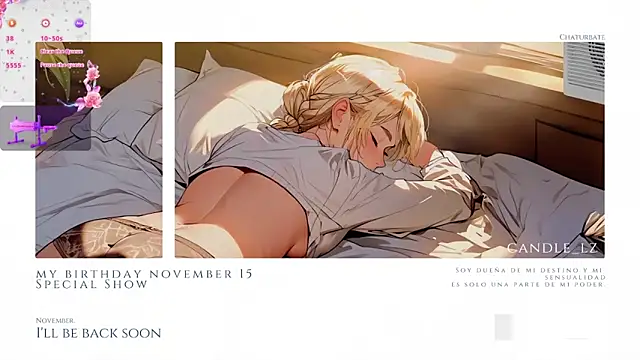 Candle  lz online show from March 18, 2025, 7:12 am