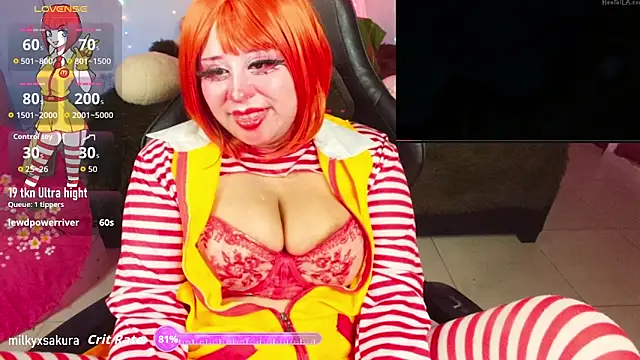 MilkyXSakura online show from November 9, 2025, 11:25 am