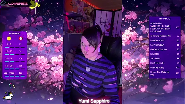 yumi sapphire online show from April 22, 2026, 8:37 pm