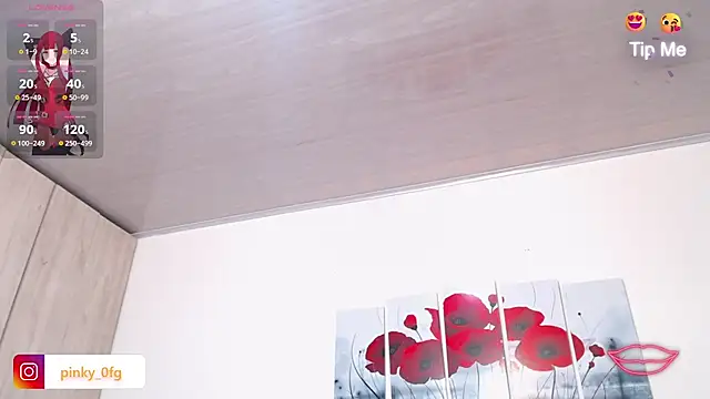 Snapshot of pinky_f00x chatting on November 5, 2025, 8:23 pm pinky f00x online show from November 5, 2025, 8:23 pm