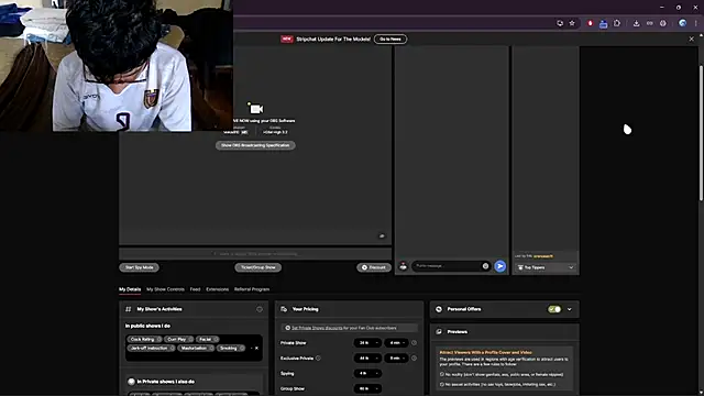 Alexxxooo01 online show from March 8, 2026, 9:07 pm
