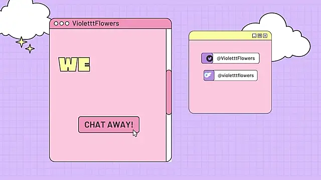 Snapshot of violetttflowers chatting on March 6, 2026, 7:09 pm violetttflowers online show from March 6, 2026, 7:09 pm