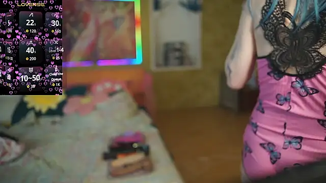 Dia Angel online show from February 9, 2026, 6:50 pm