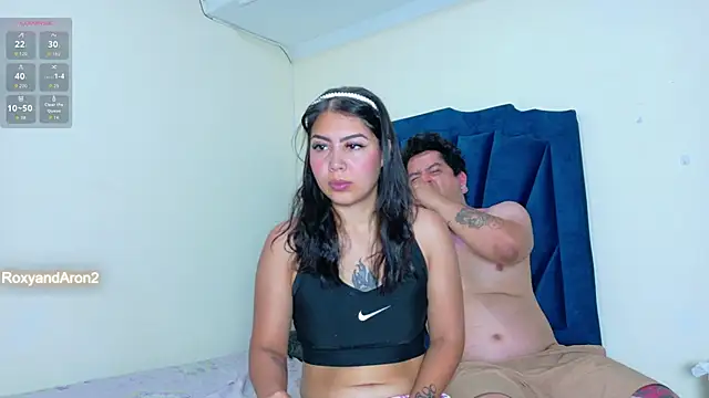 Snapshot of RoxyandAron2 chatting on March 27, 2026, 11:55 am RoxyandAron2 online show from March 27, 2026, 11:55 am