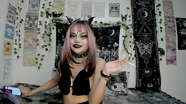 Snapshot of GothKitten666 chatting on March 28, 2026, 12:55 am GothKitten666 online show from March 28, 2026, 12:55 am