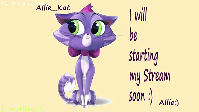 Allie Kat online show from July 11, 2026, 2:06 pm