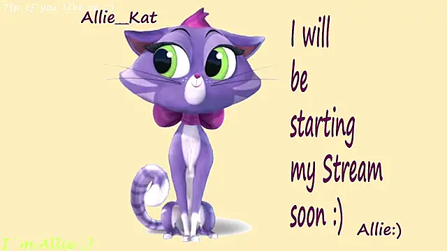 Allie Kat online show from August 2, 2026, 1:31 pm