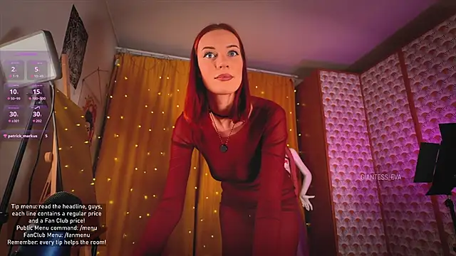 Giantess Eva online show from March 21, 2026, 4:11 pm