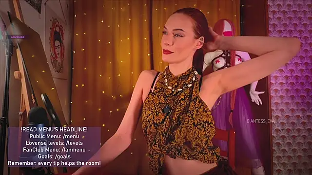 Giantess Eva online show from April 13, 2026, 4:11 pm