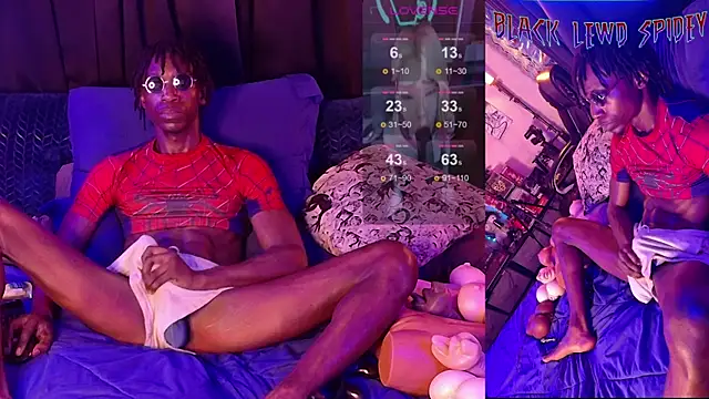 Snapshot of BlackLewdSpidey chatting on May 9, 2026, 11:52 pm BlackLewdSpidey online show from May 9, 2026, 11:52 pm