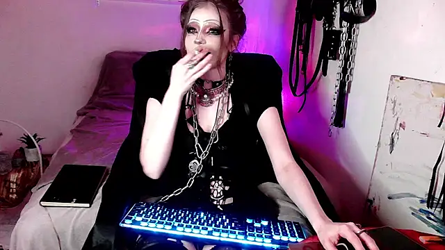 EmpressMorrigan online show from March 8, 2026, 2:42 pm