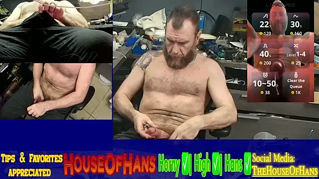 Snapshot of HouseOfHans chatting on March 31, 2026, 10:56 pm HouseOfHans online show from March 31, 2026, 10:56 pm