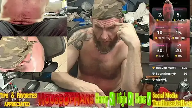 Snapshot of HouseOfHans chatting on March 21, 2026, 1:26 pm HouseOfHans online show from March 21, 2026, 1:26 pm