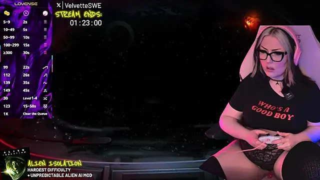 Snapshot of VelvetteSWE chatting on May 30, 2026, 8:14 pm VelvetteSWE online show from May 30, 2026, 8:14 pm