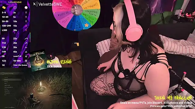 Snapshot of VelvetteSWE chatting on May 29, 2026, 6:14 pm VelvetteSWE online show from May 29, 2026, 6:14 pm