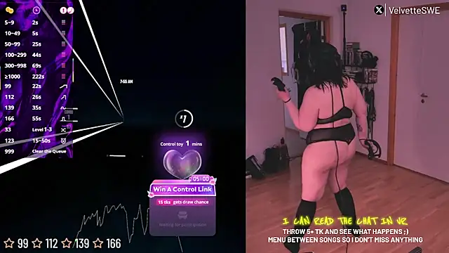 Snapshot of VelvetteSWE chatting on June 19, 2026, 5:57 am VelvetteSWE online show from June 19, 2026, 5:57 am