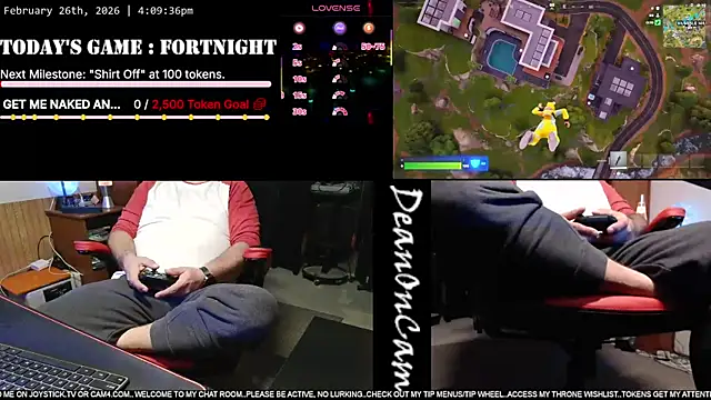 DeanonCam online show from February 26, 2026, 10:10 pm