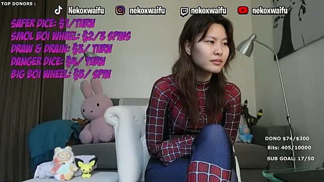Snapshot of nekoxwaifu chatting on March 11, 2026, 10:20 am nekoxwaifu online show from March 11, 2026, 10:20 am
