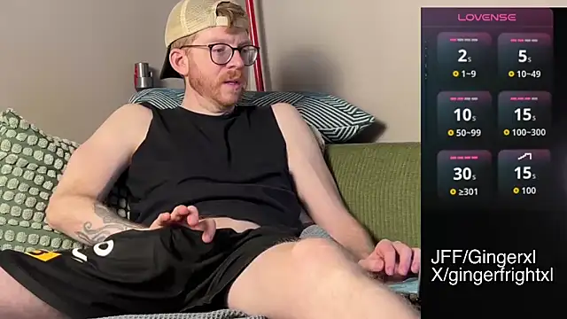 Gingerxl8 online show from May 23, 2026, 12:09 am