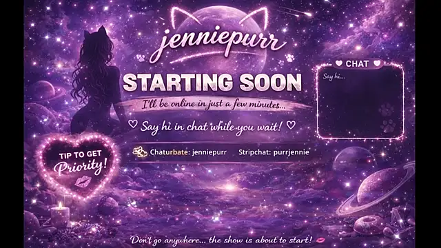Snapshot of purrjennie chatting on March 26, 2026, 11:57 pm purrjennie online show from March 26, 2026, 11:57 pm