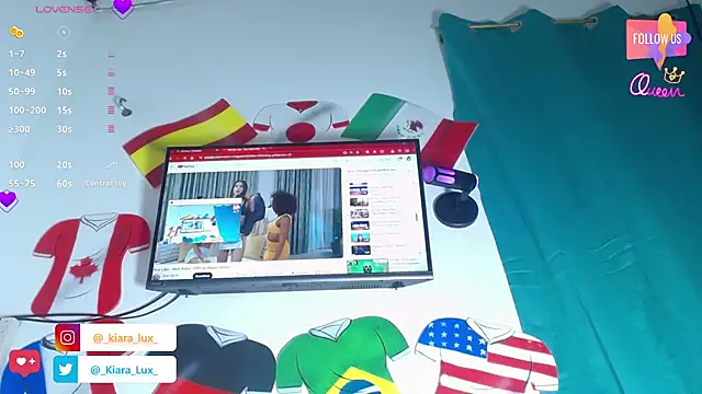 Kiara-Lux online show from June 26, 2026, 12:49 am