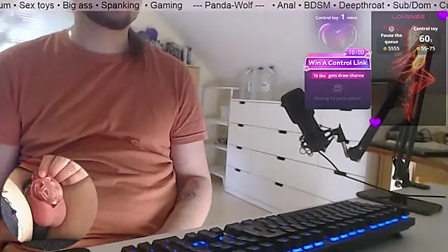 Snapshot of Panda-WolfX chatting on July 5, 2026, 10:55 am Panda-WolfX online show from July 5, 2026, 10:55 am