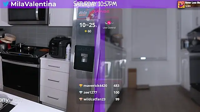 Snapshot of MilaValentina chatting on March 4, 2025, 2:06 am MilaValentina online show from March 4, 2025, 2:06 am