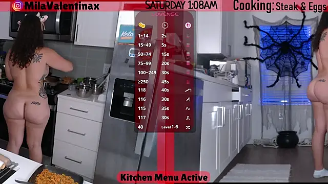 Snapshot of MilaValentina chatting on October 18, 2025, 5:09 am MilaValentina online show from October 18, 2025, 5:09 am