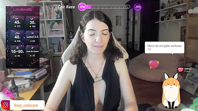 Snapshot of Foxy_c chatting on June 1, 2026, 8:41 pm Foxy c online show from June 1, 2026, 8:41 pm