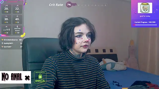 Snapshot of Dark__Elf chatting on October 25, 2025, 9:59 pm Dark Elf online show from October 25, 2025, 9:59 pm