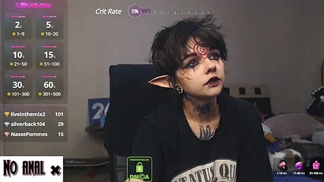 Snapshot of Dark__Elf chatting on March 18, 2025, 1:13 am Dark Elf online show from March 18, 2025, 1:13 am