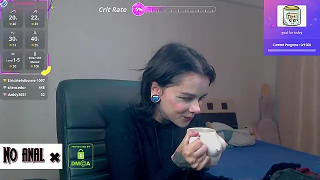 Snapshot of Dark__Elf chatting on October 28, 2025, 10:20 pm Dark Elf online show from October 28, 2025, 10:20 pm