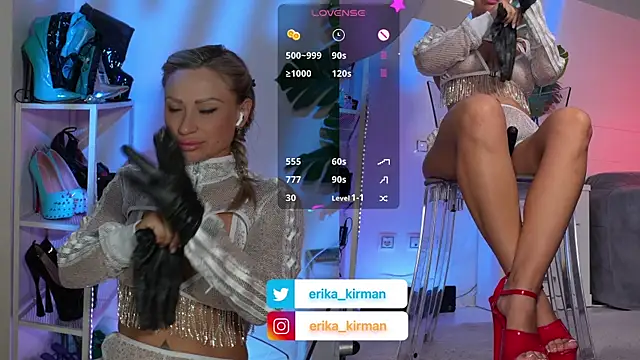 Snapshot of Erika_Kirman chatting on July 12, 2026, 10:38 am Erika Kirman online show from July 12, 2026, 10:38 am