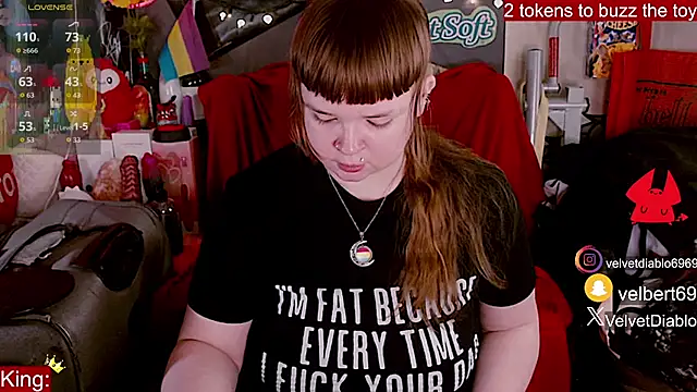 VelvetDiablo online show from April 16, 2026, 12:11 am