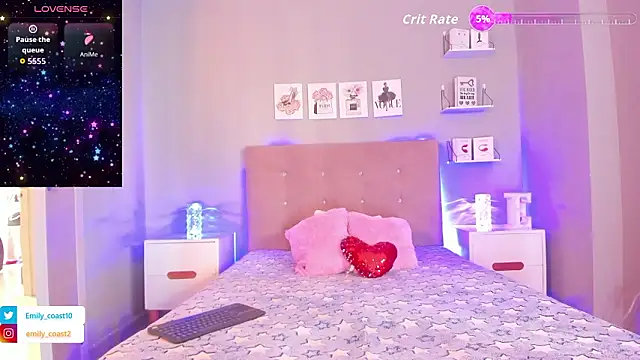 Snapshot of EmilyCoast-1 chatting on February 16, 2026, 7:23 pm EmilyCoast-1 online show from February 16, 2026, 7:23 pm