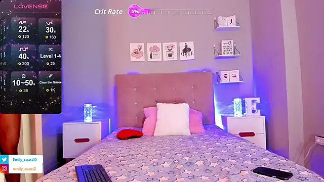 Snapshot of EmilyCoast-1 chatting on February 20, 2026, 7:49 pm EmilyCoast-1 online show from February 20, 2026, 7:49 pm