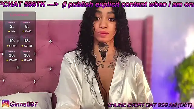 Snapshot of GinnaBolton chatting on January 23, 2025, 1:13 pm GinnaBolton online show from January 23, 2025, 1:13 pm