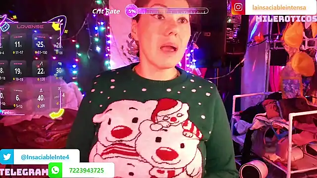 LaInsaciableIntensa online show from April 13, 2026, 1:20 am