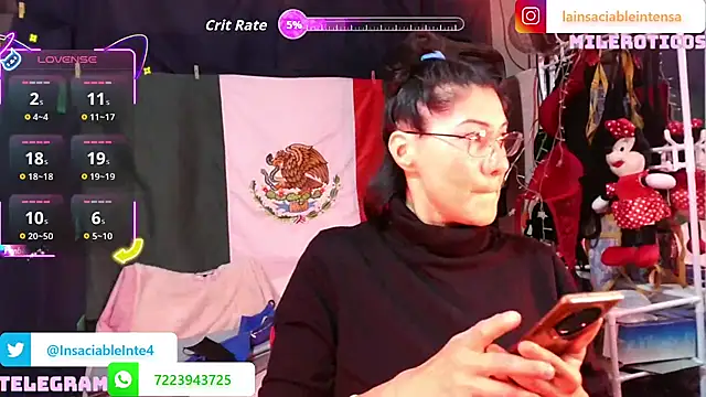 Snapshot of LaInsaciableIntensa chatting on May 15, 2026, 2:09 am LaInsaciableIntensa online show from May 15, 2026, 2:09 am