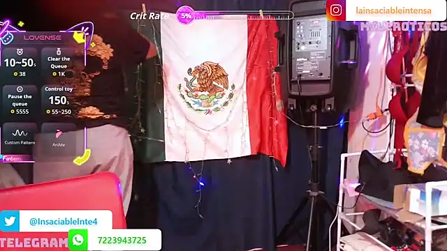 Snapshot of LaInsaciableIntensa chatting on May 3, 2026, 12:49 am LaInsaciableIntensa online show from May 3, 2026, 12:49 am