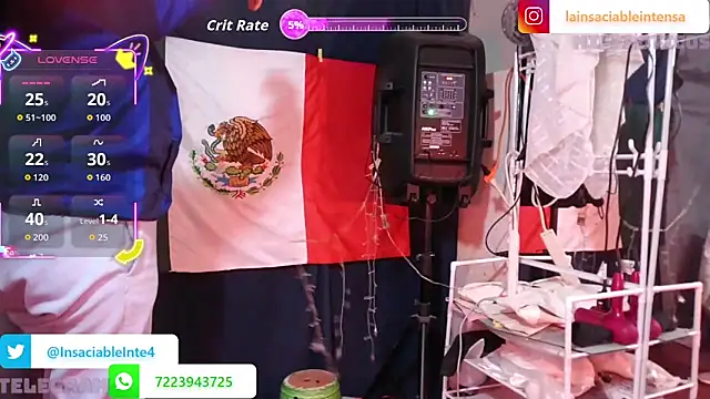 LaInsaciableIntensa online show from March 14, 2026, 12:49 am