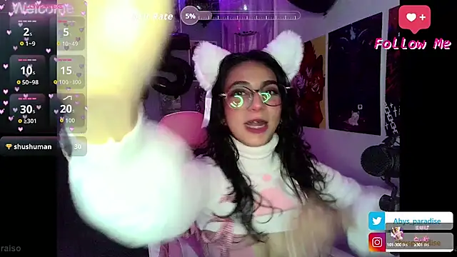 Snapshot of Abysparadise chatting on October 5, 2025, 4:03 am Abysparadise online show from October 5, 2025, 4:03 am