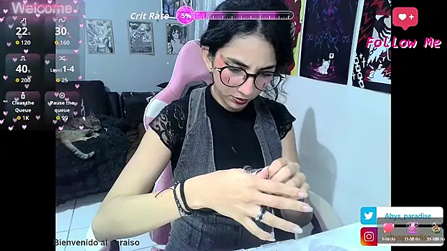 Snapshot of Abysparadise chatting on October 17, 2025, 4:16 am Abysparadise online show from October 17, 2025, 4:16 am