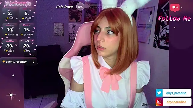 Abysparadise online show from March 26, 2026, 3:49 am